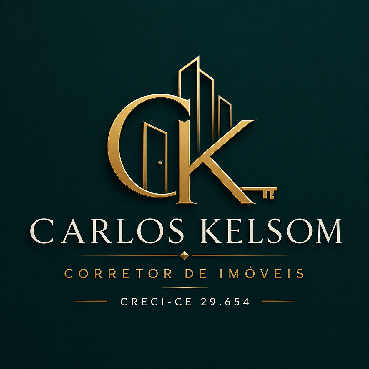 Logomarca Carlos Kelsom Corretor de Imóveis